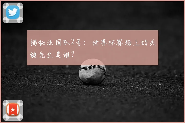 揭秘法国队2号：世界杯赛场上的关键先生是谁？